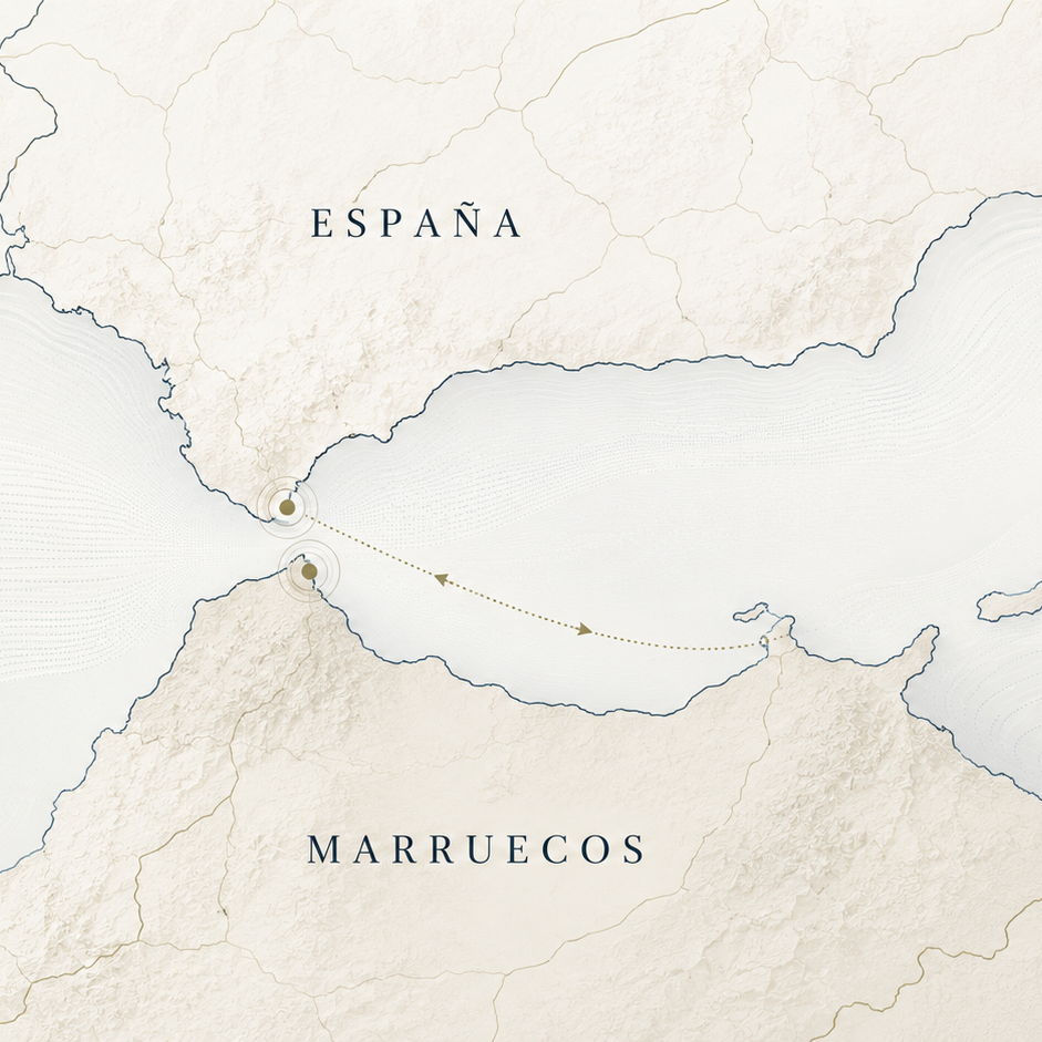 Mapa comercial entre España y Marruecos